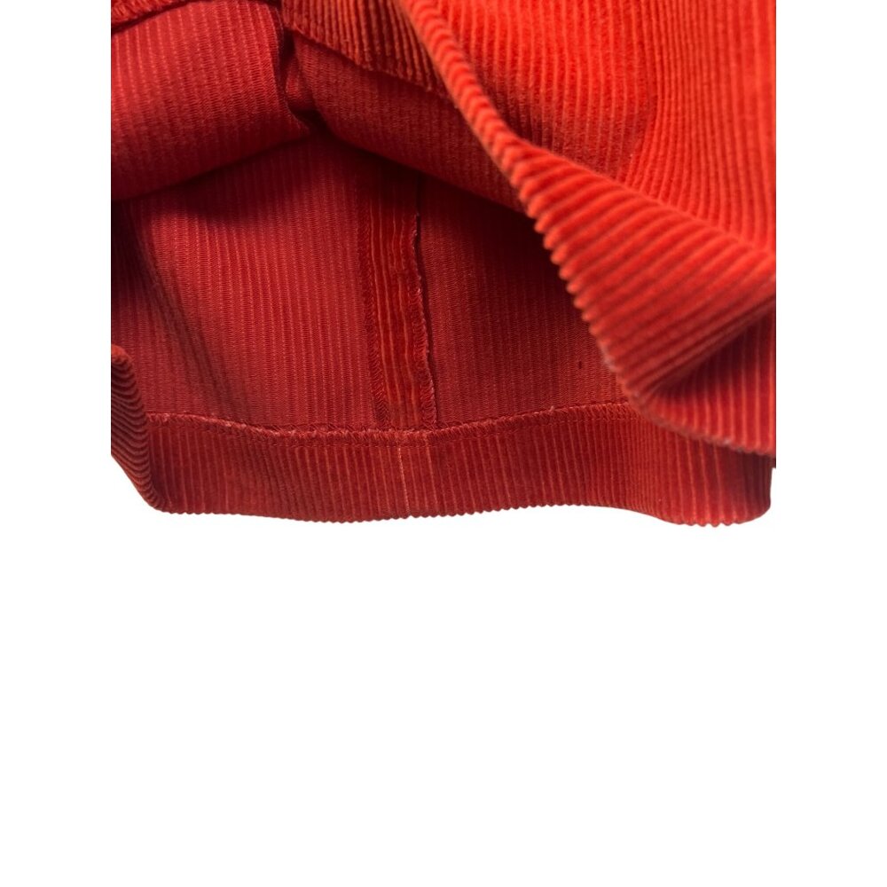 L.L. Bean Vintage Orange Corduroy Pencil Mini Skirt - Picture 3 of 7